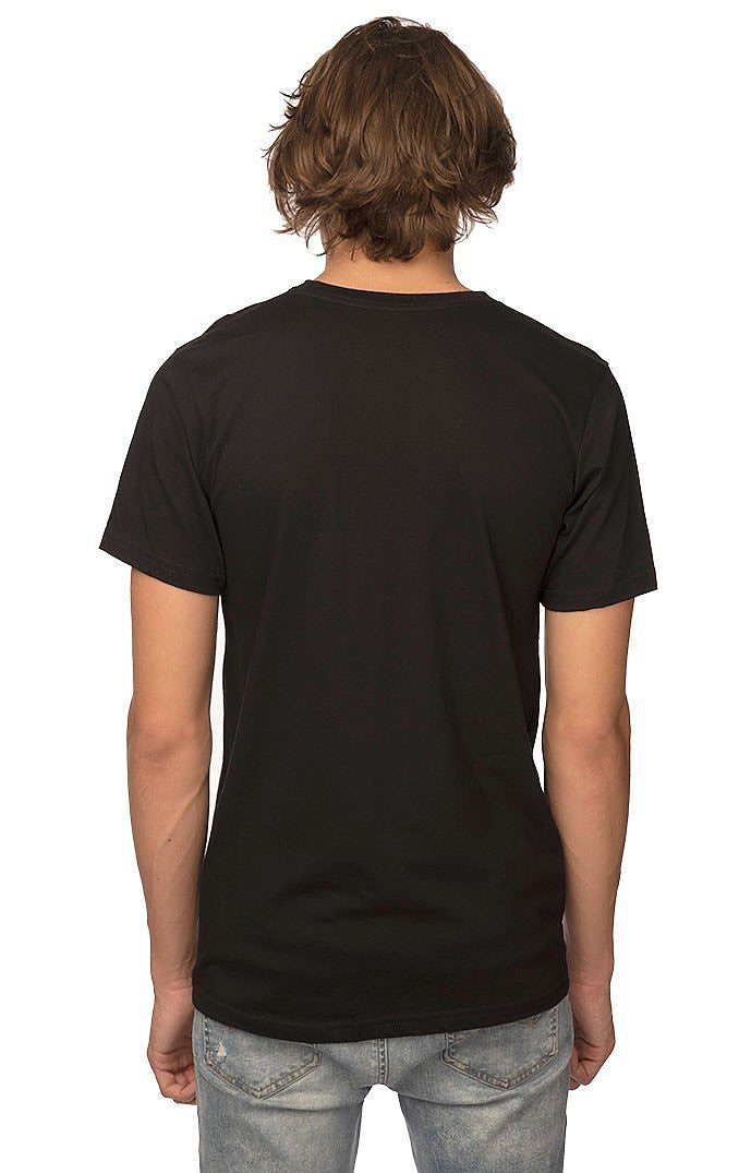 Black Cotton V-Neck