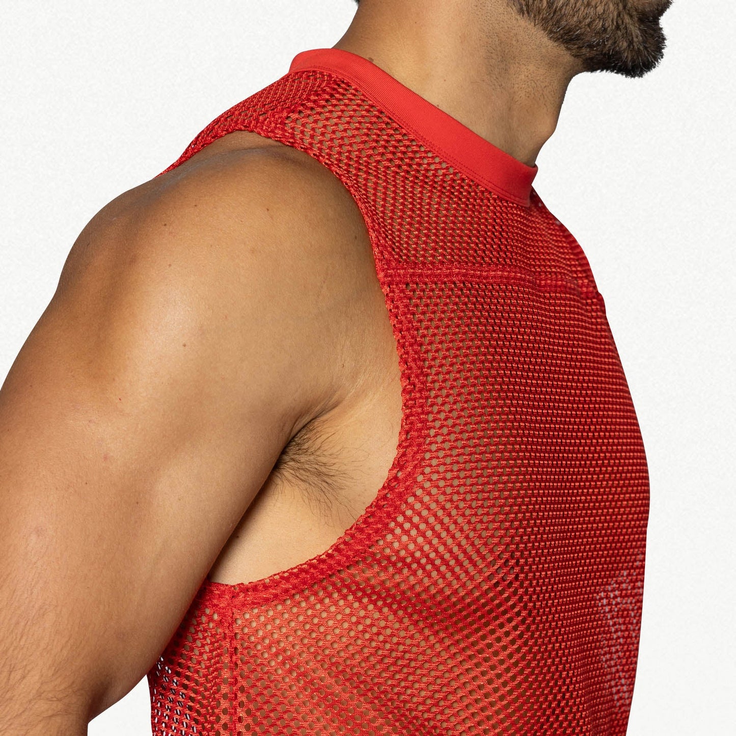 Red Sleeveless Jersey