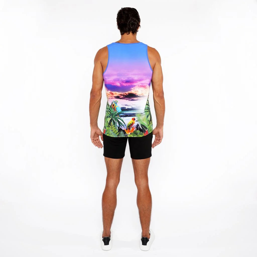 Purple Tropics Printed Tank