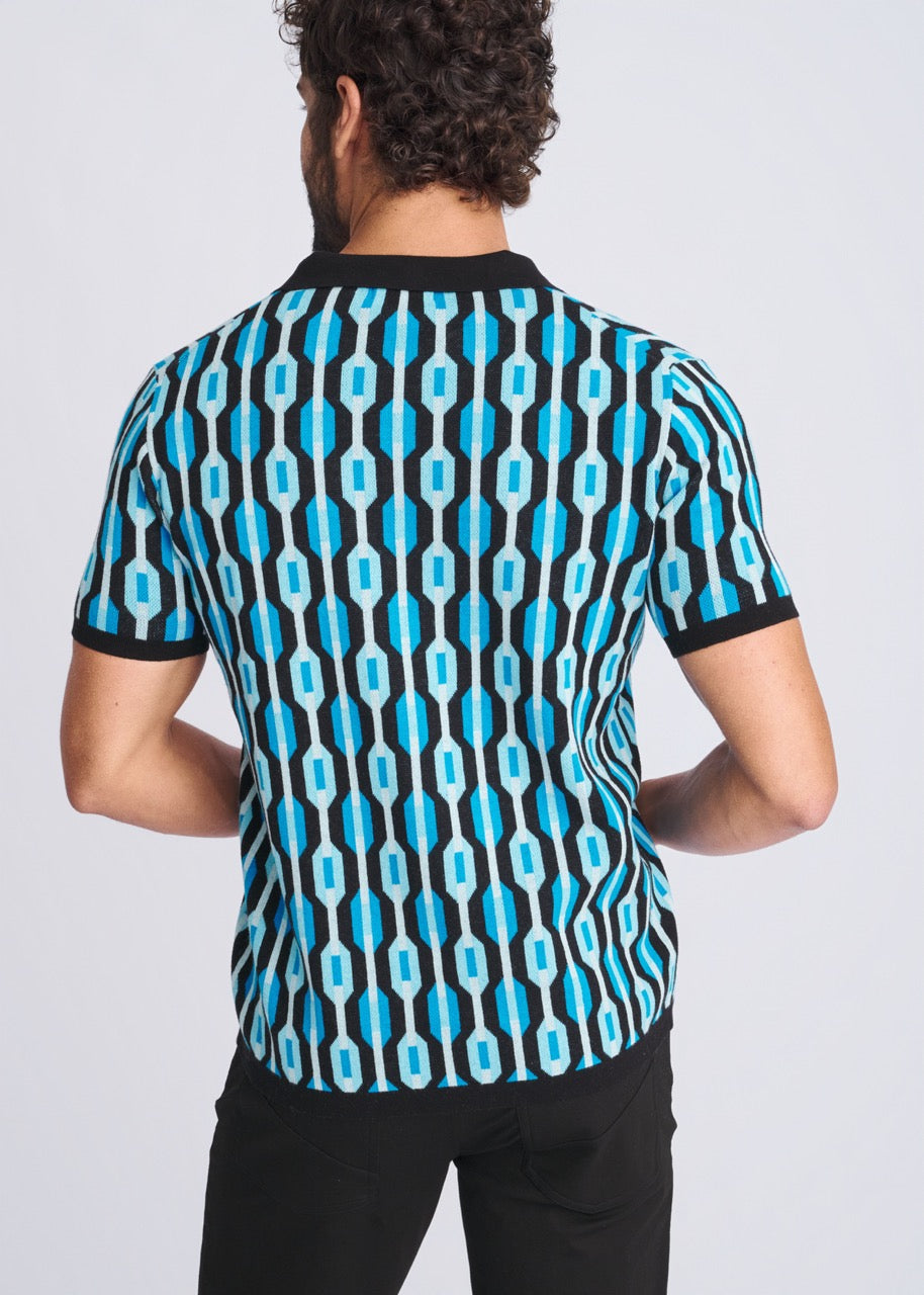 Ocean Jacquard Polo