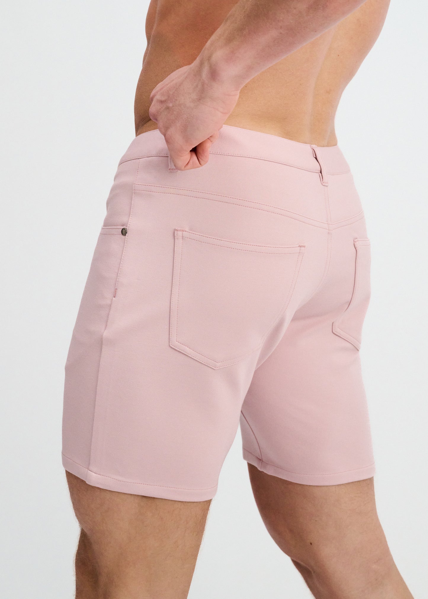 Pink 5" Stretch Knit Short