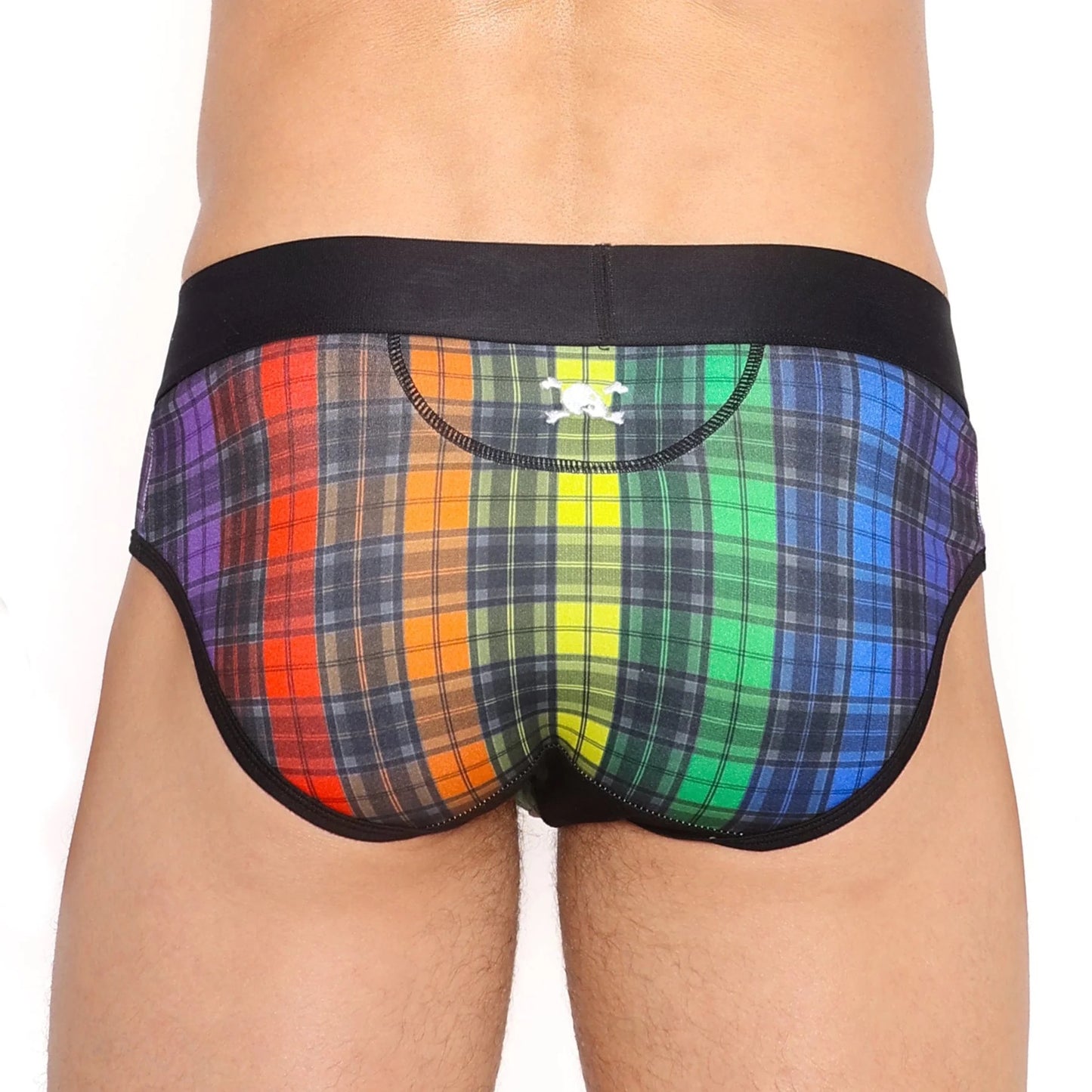 Rainbow Tartan Brief