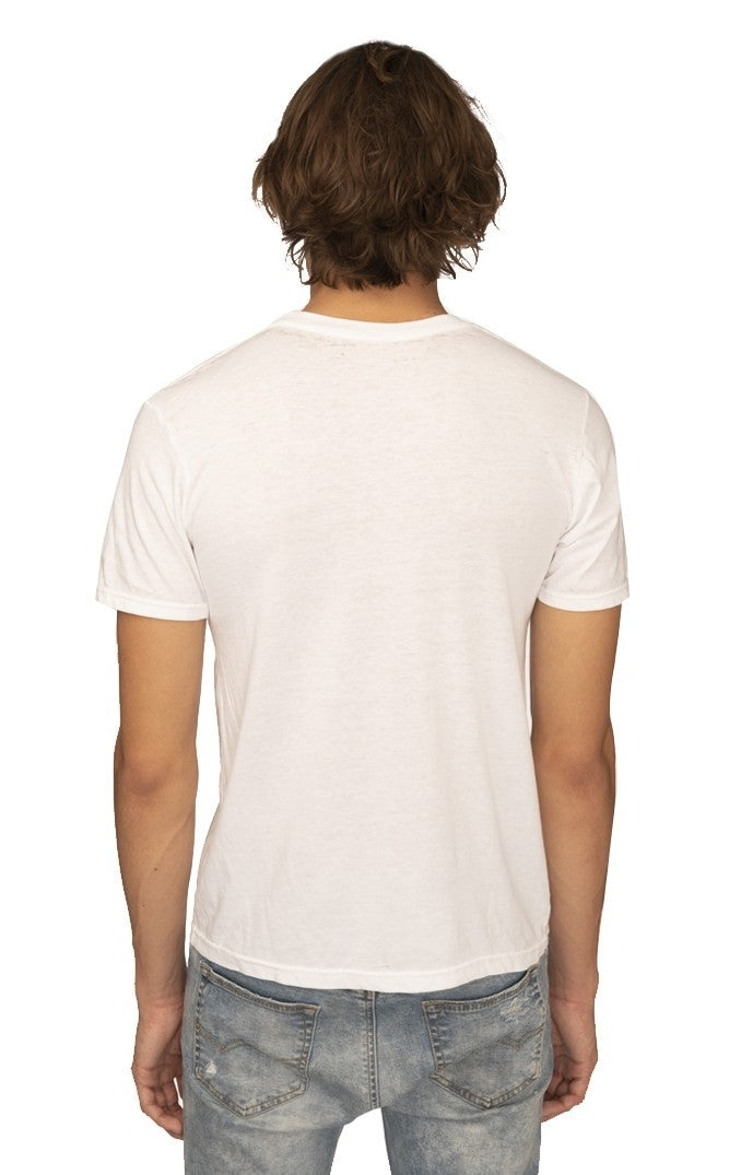 White Burnout Tee