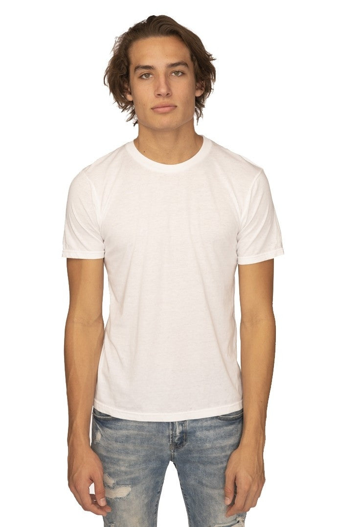 White Burnout Tee