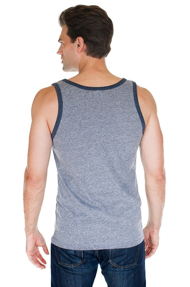 Vintage Navy Triblend Tank