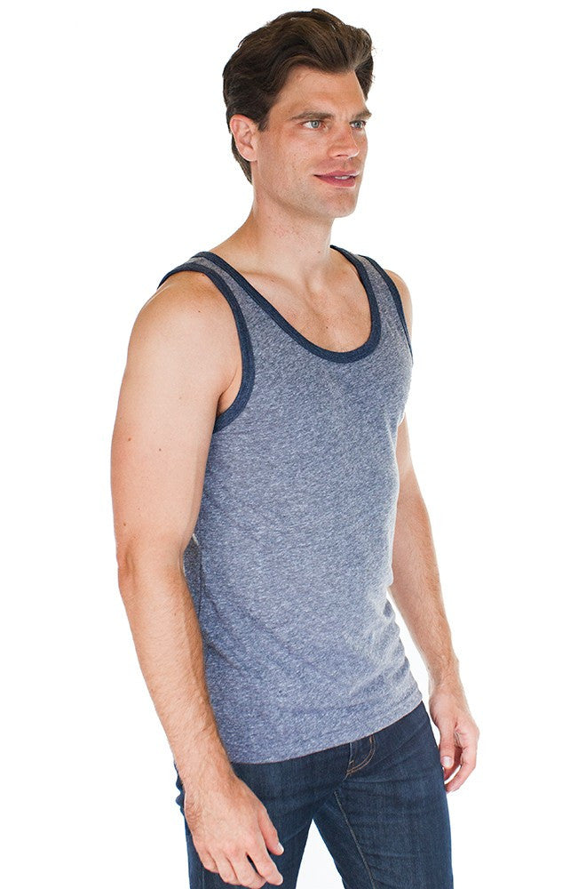 Vintage Navy Triblend Tank