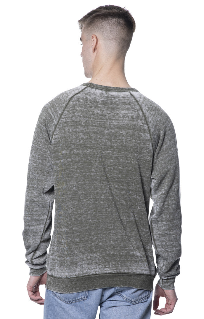 Army Burnout Raglan Sweatshirt