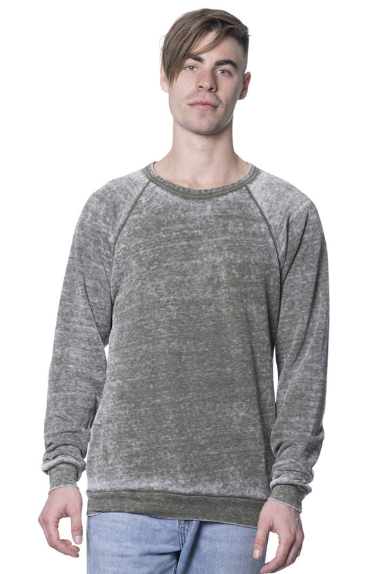 Army Burnout Raglan Sweatshirt
