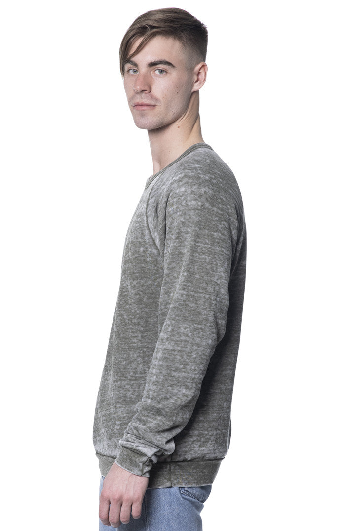 Army Burnout Raglan Sweatshirt