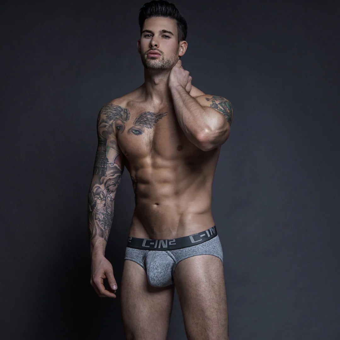 Grey Core Low Rise Brief