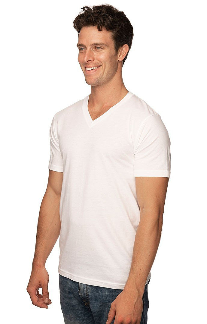 White Cotton V-Neck