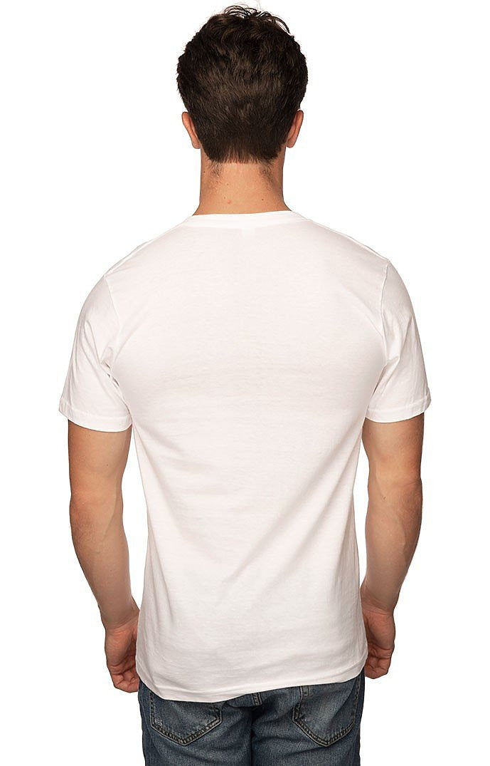 White Cotton V-Neck