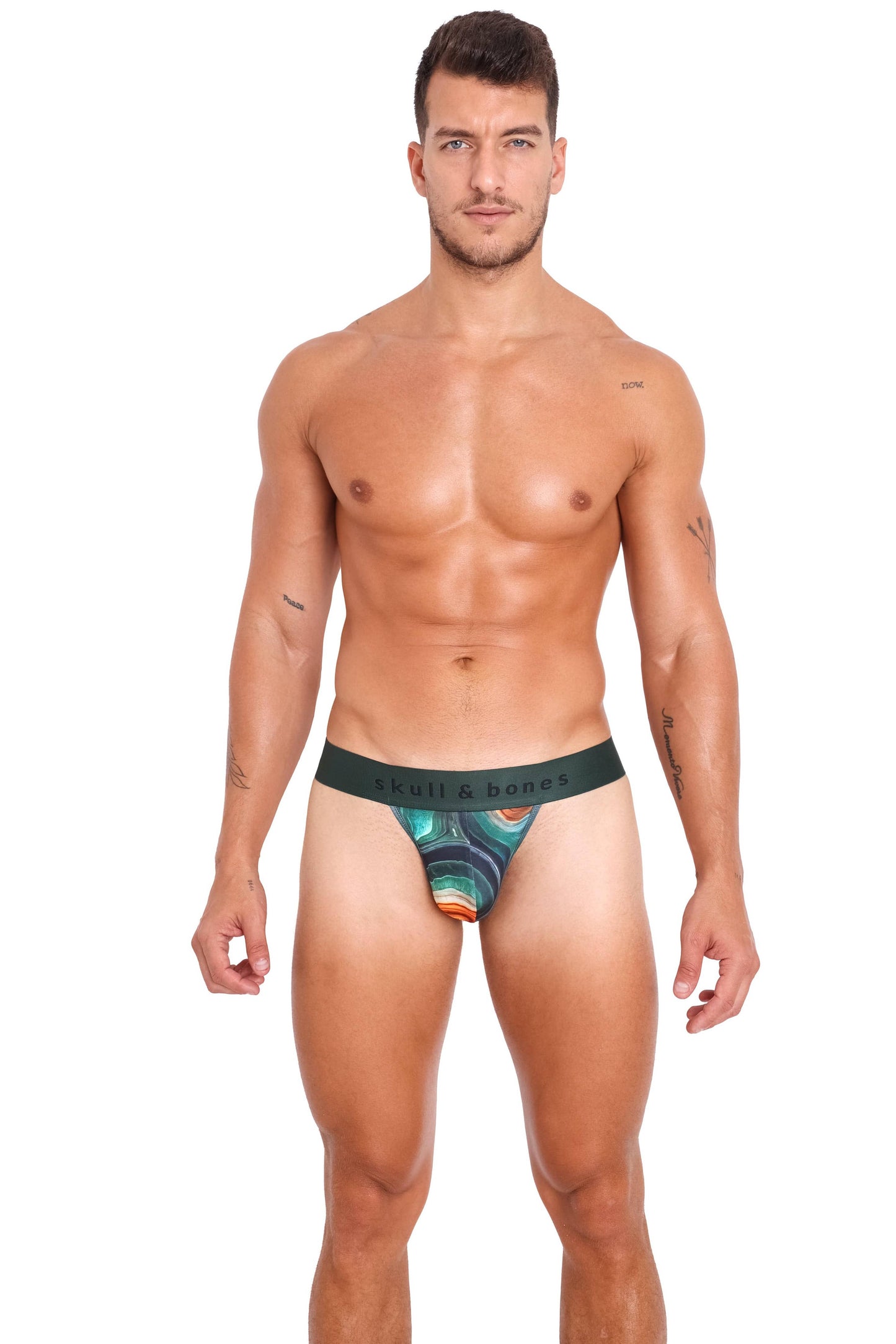 Emerald Agate Thong