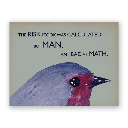 Risk Greeting Card