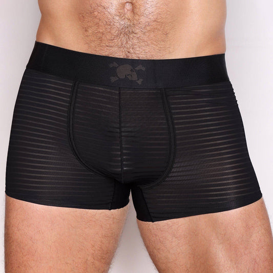 Just The Bones Sheer Black Stripe Trunk