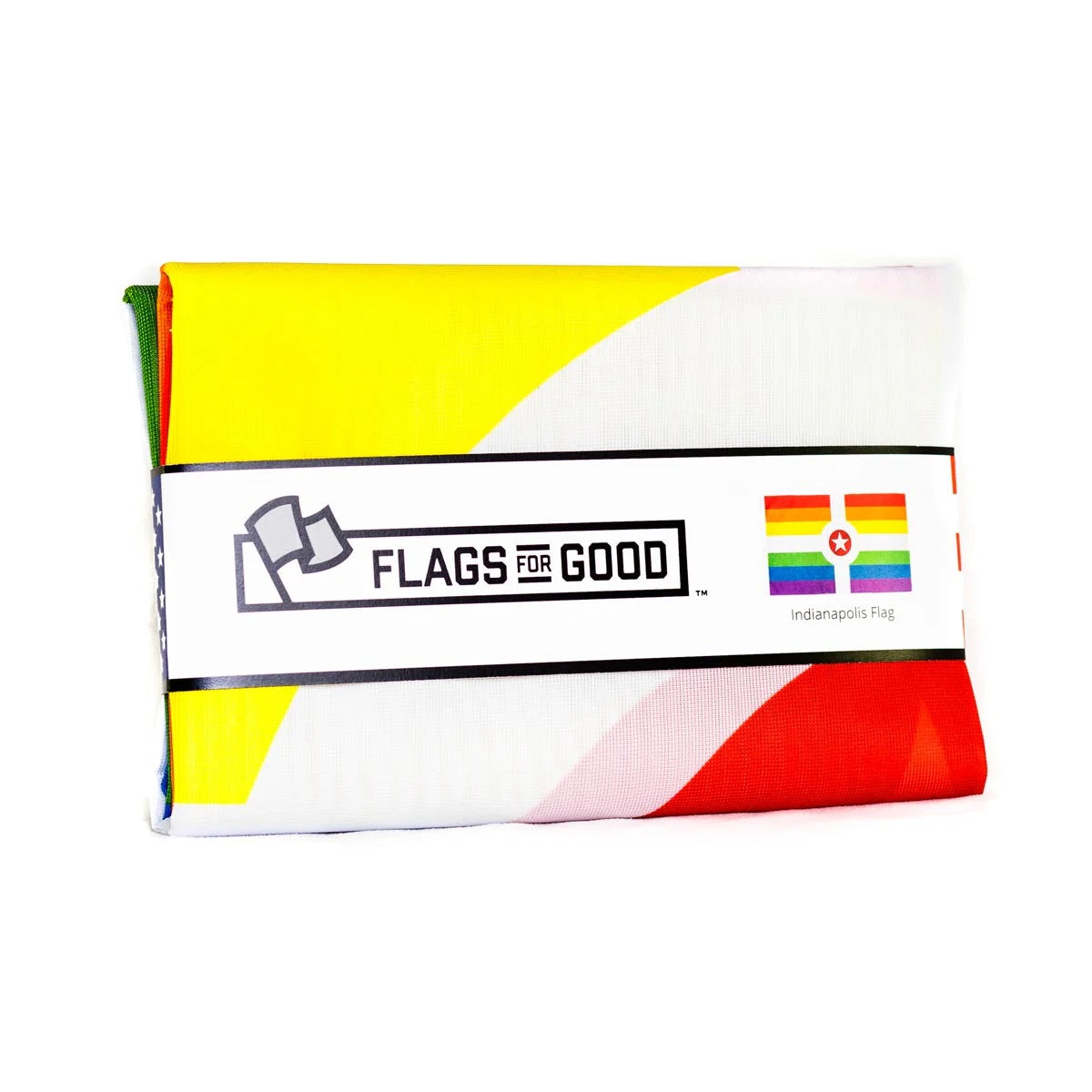 Rainbow Indianapolis 3x5 Flag