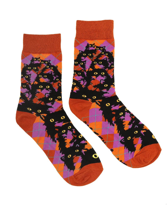 Sienna Argyle Kitty Sock