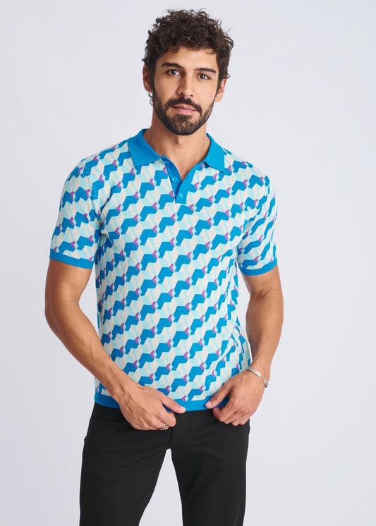 Cubes Jacquard Polo