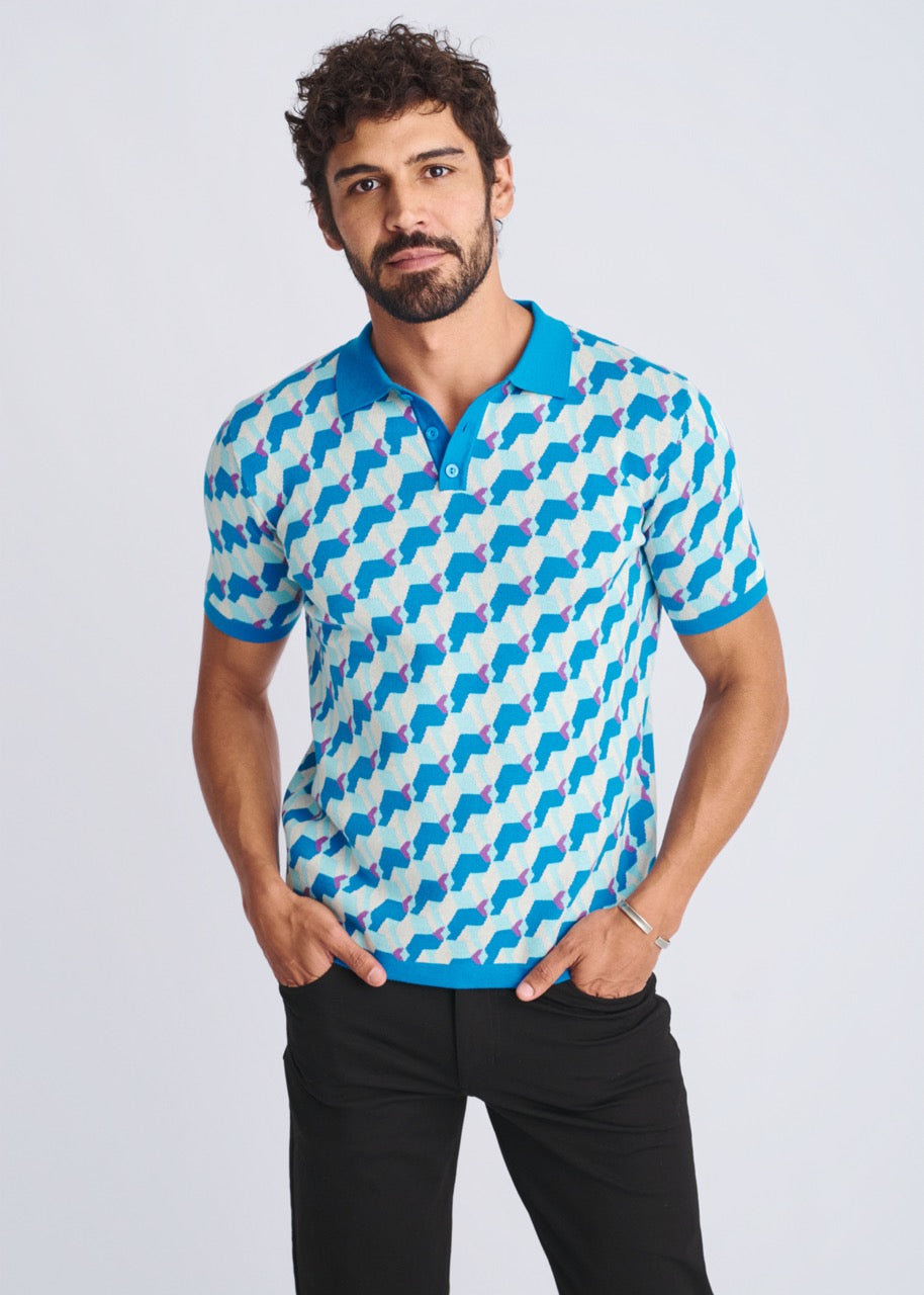 Cubes Jacquard Polo