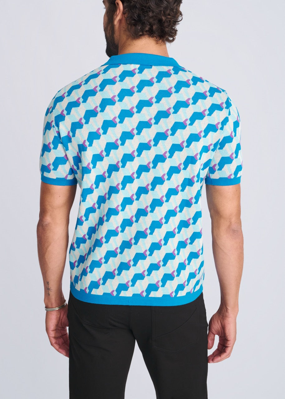 Cubes Jacquard Polo
