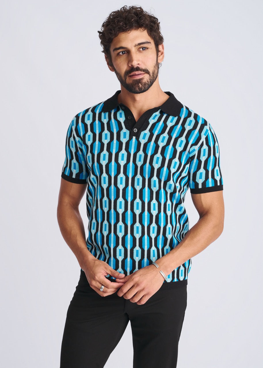 Ocean Jacquard Polo