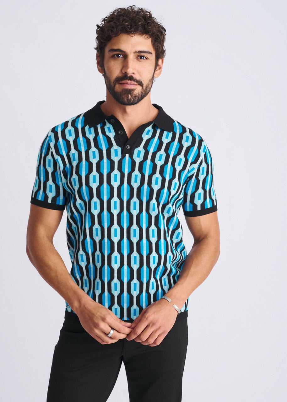Ocean Jacquard Polo