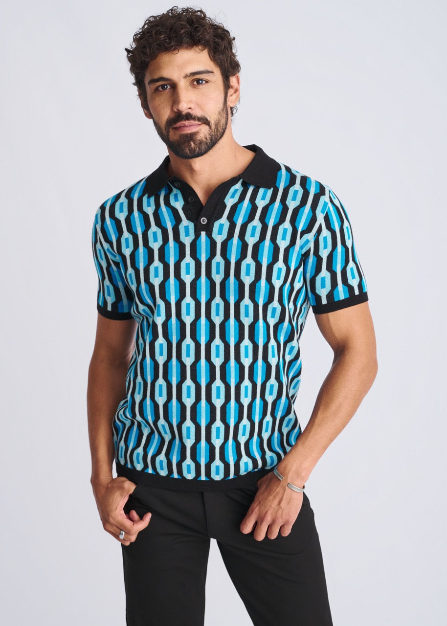 Ocean Jacquard Polo