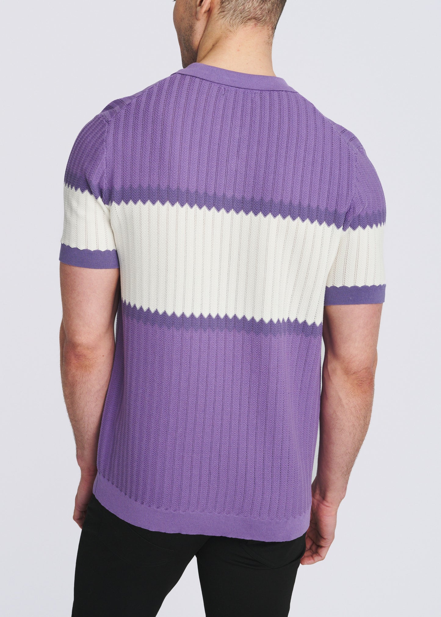 Orchid Color Block Polo