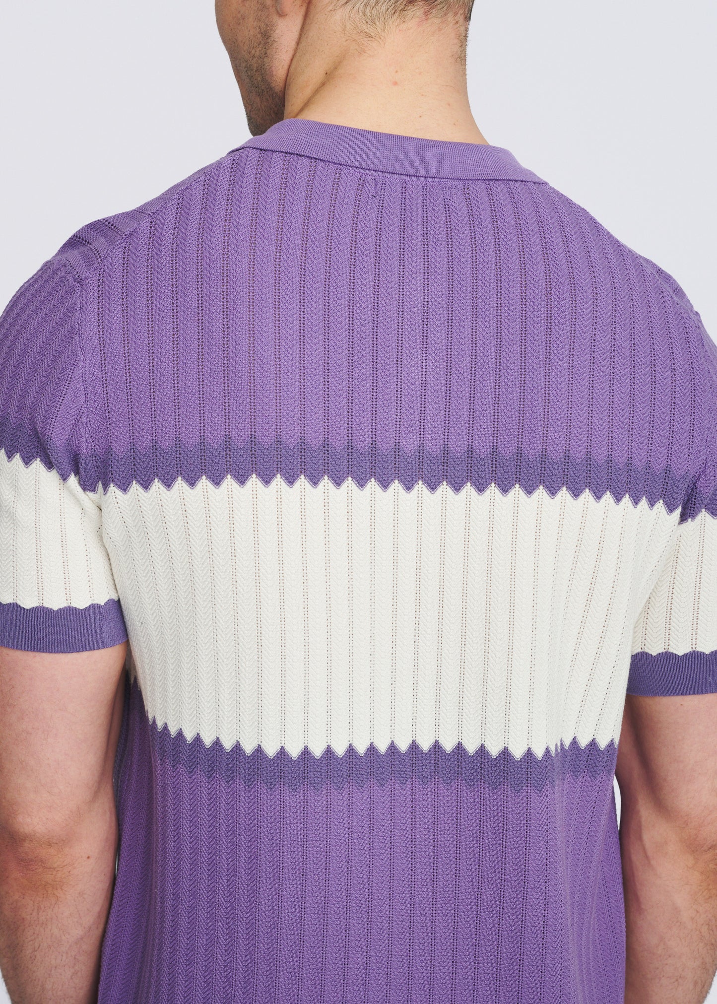 Orchid Color Block Polo