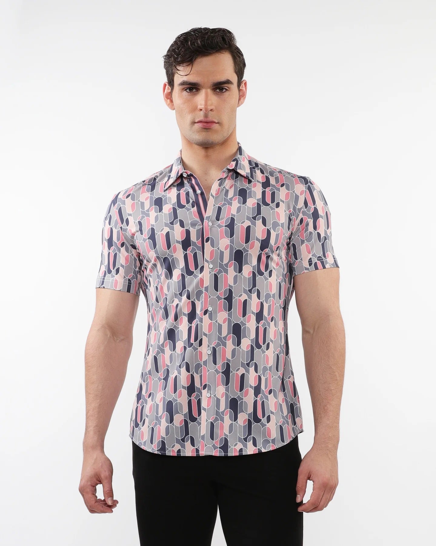Swirls Printed Performance Shirt