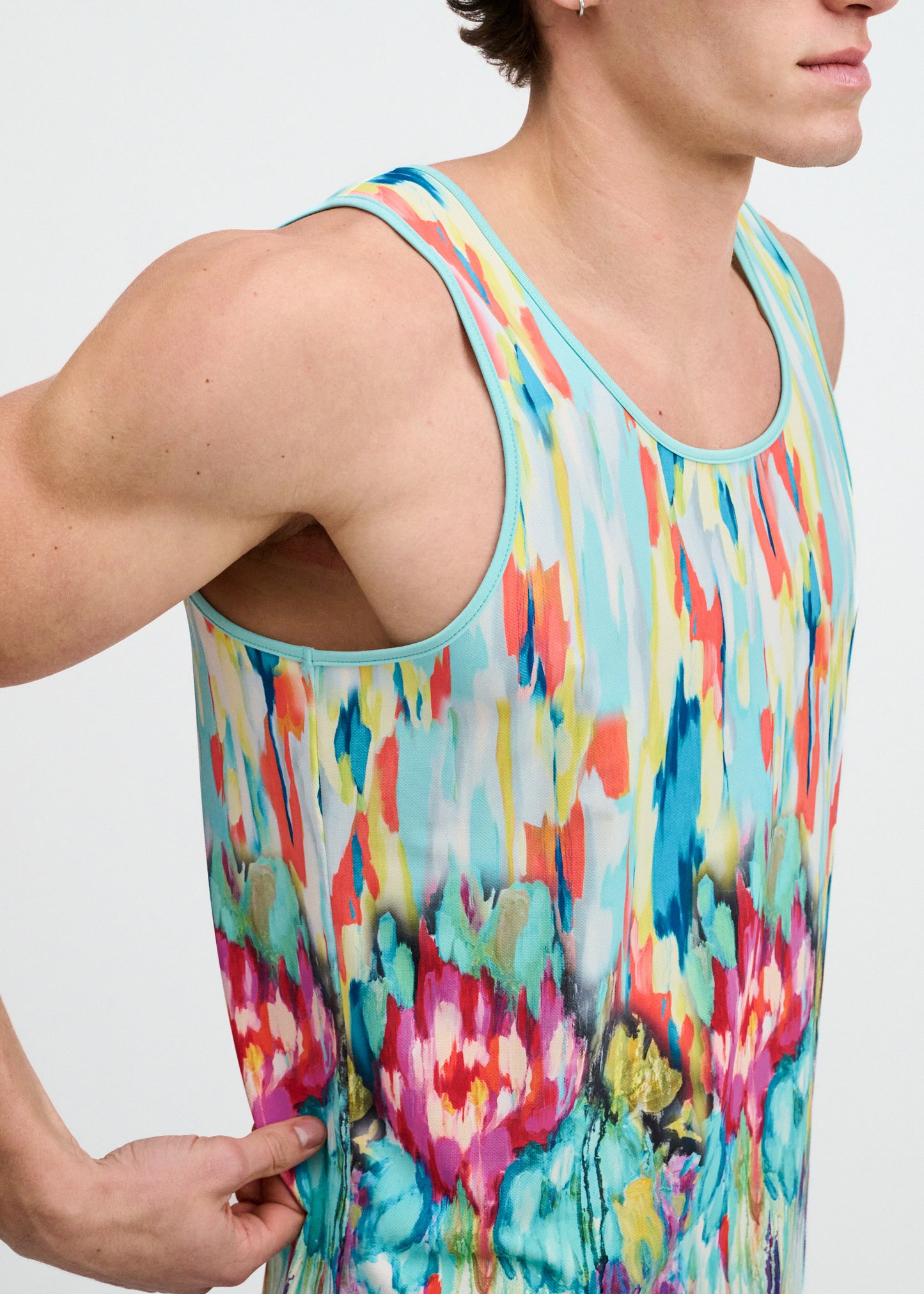 Teal Drips Tank