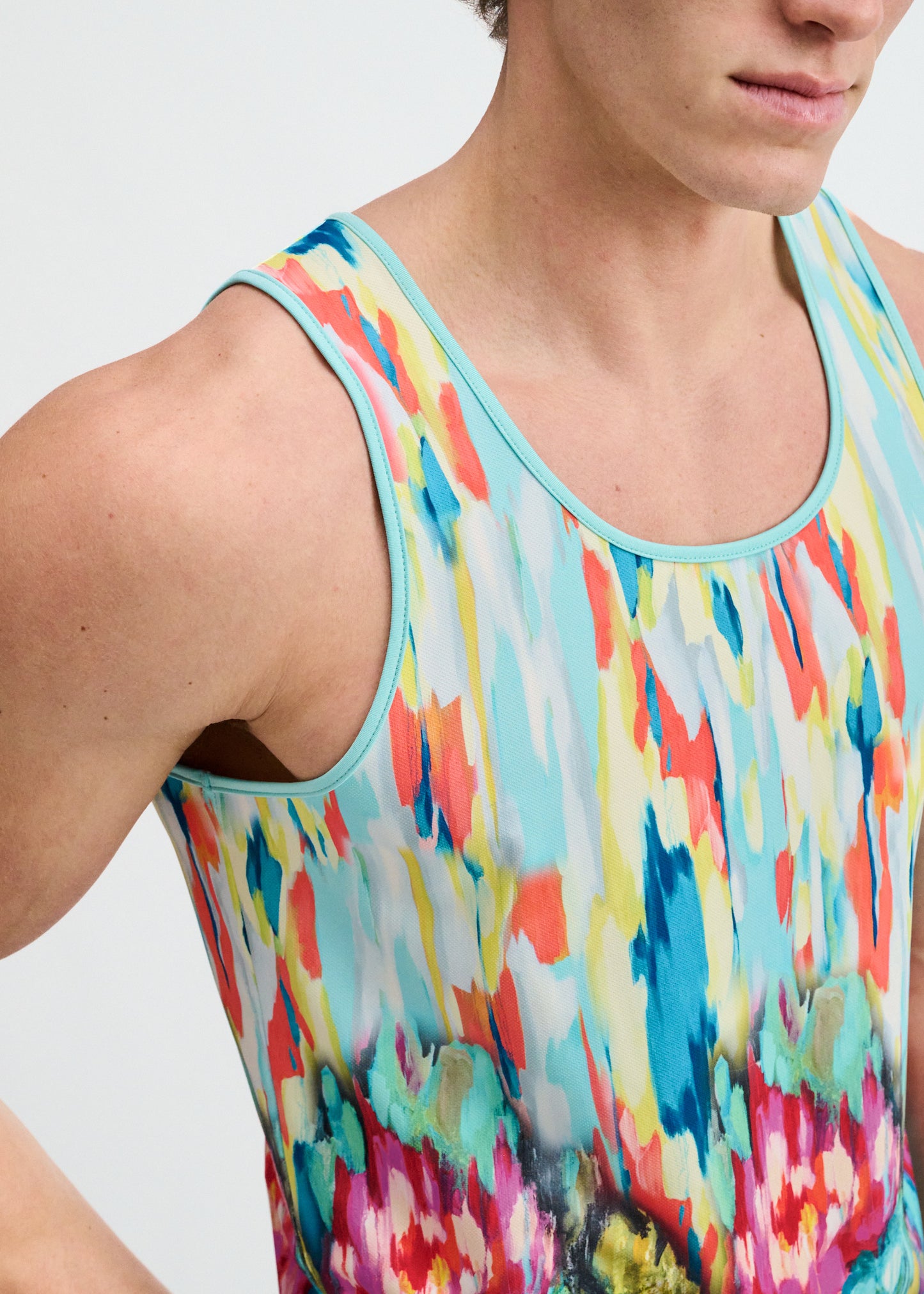 Teal Drips Tank