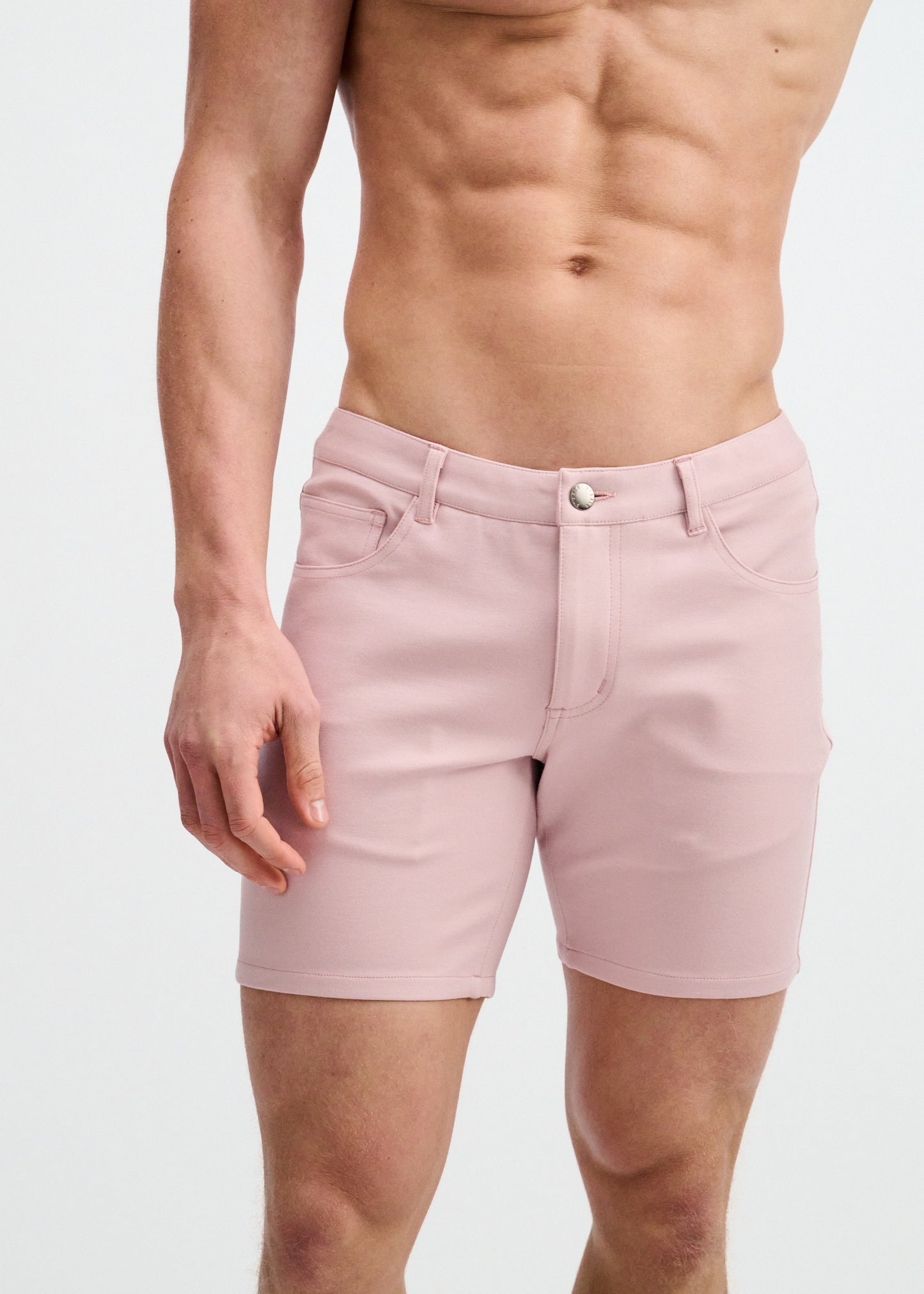 Pink 5" Stretch Knit Short