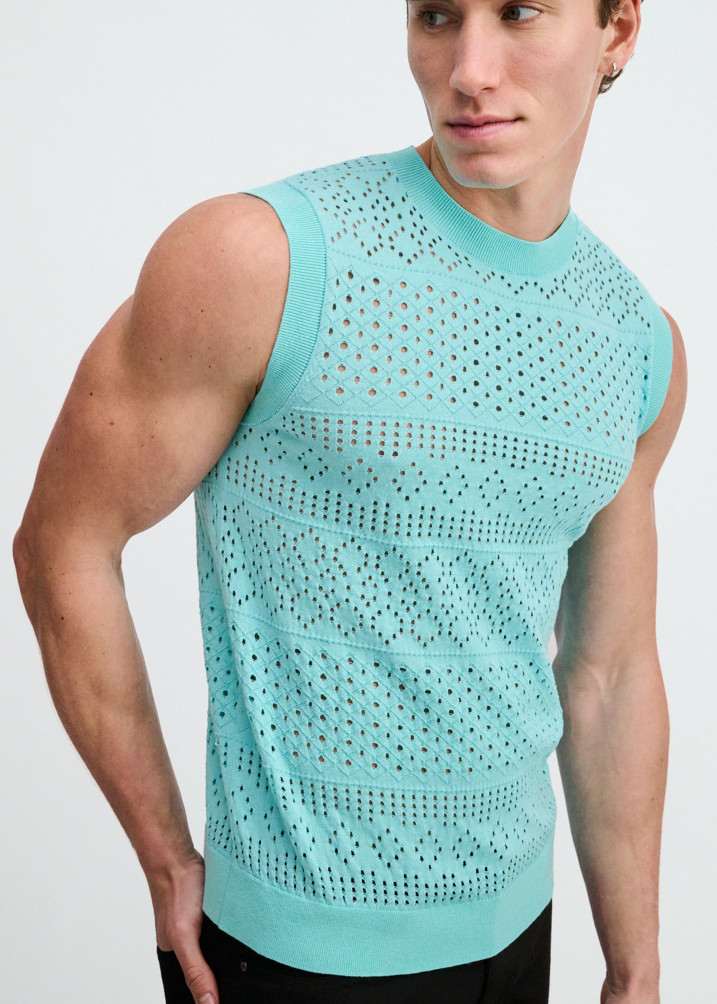 Mirage Open Knit Vest