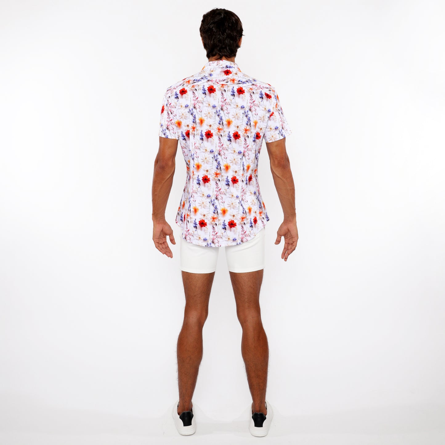 Blossoms Print Jersey Knit Shirt