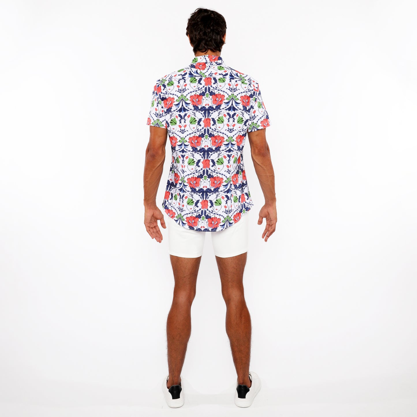 Slate/Sienna Floral Knit Jersey Shirt