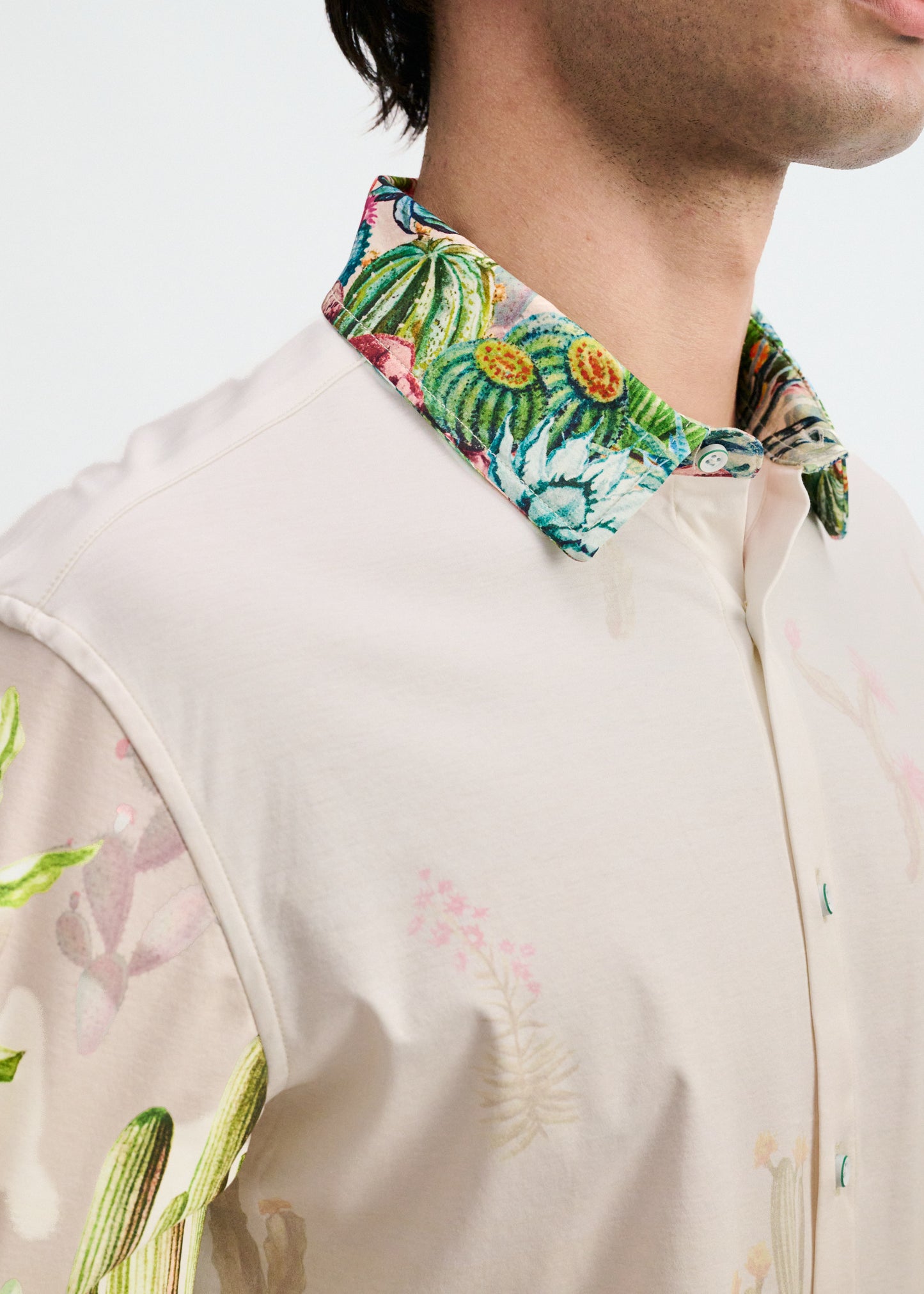 Cactus Border Print Shirt