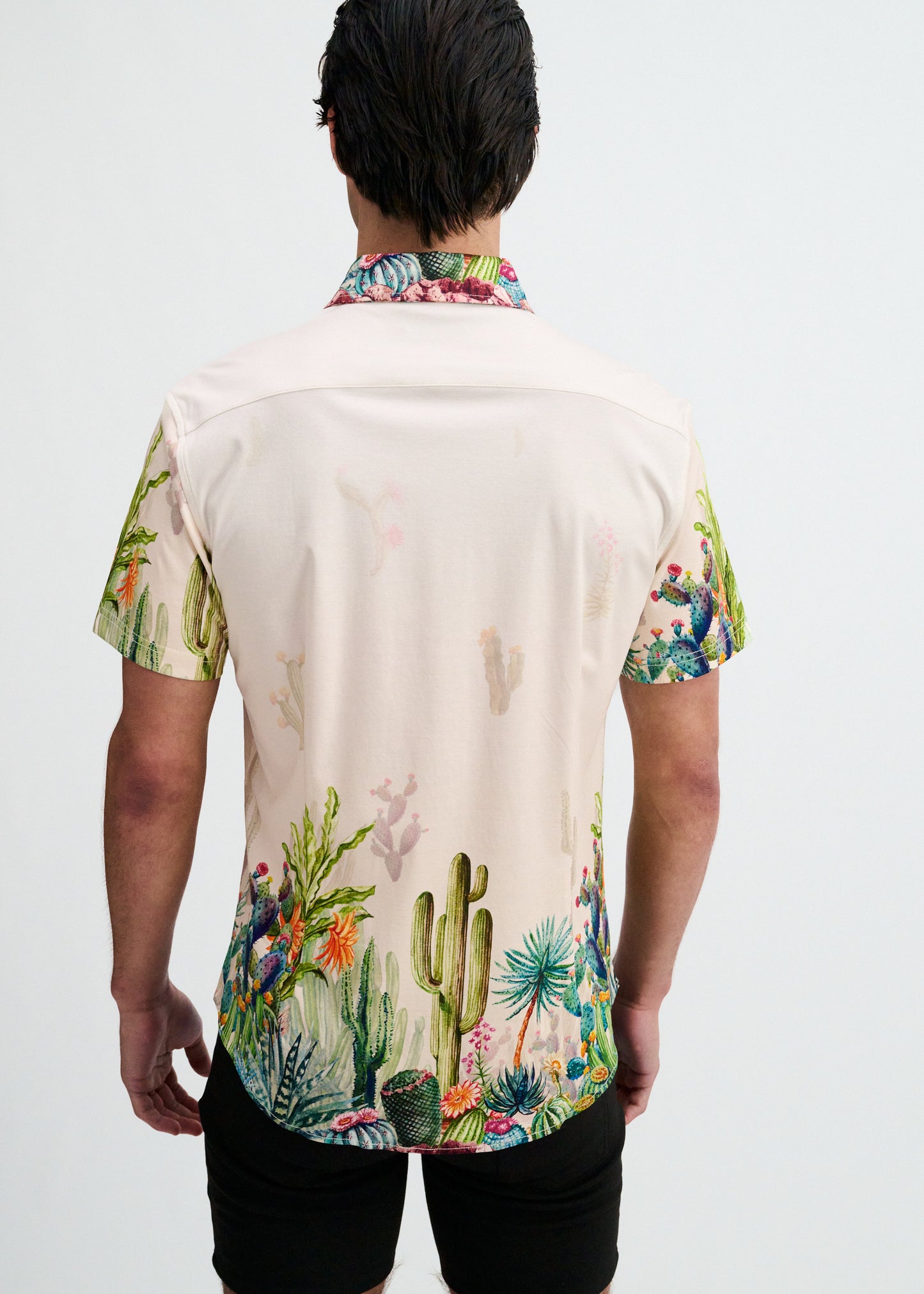 Cactus Border Print Shirt