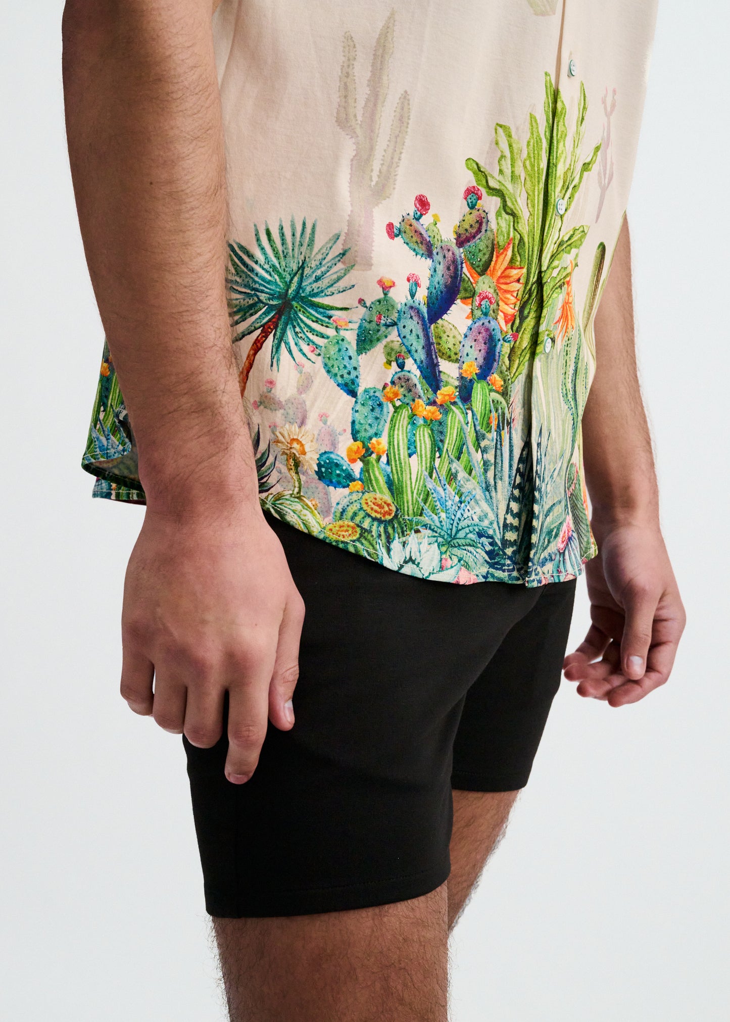 Cactus Border Print Shirt
