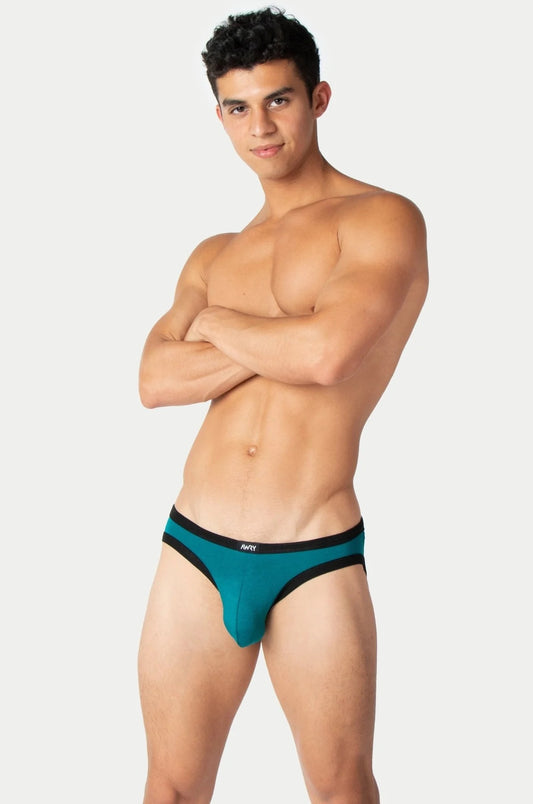 Teal Contrast Brief