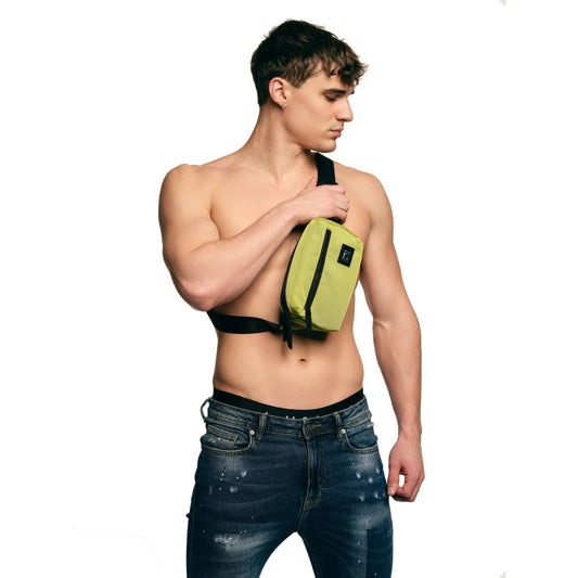 Neon Green Crossbody Tech Bag