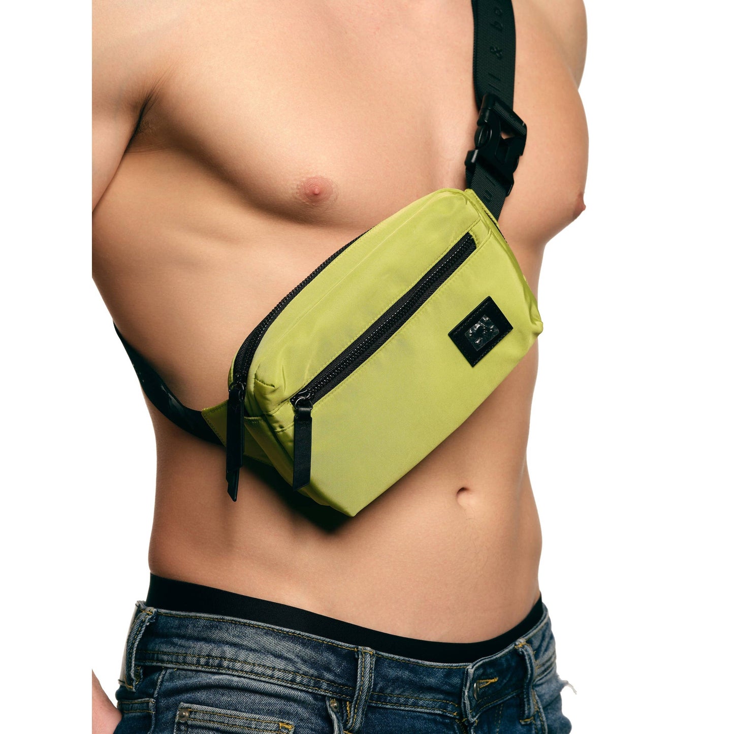 Neon Green Crossbody Tech Bag