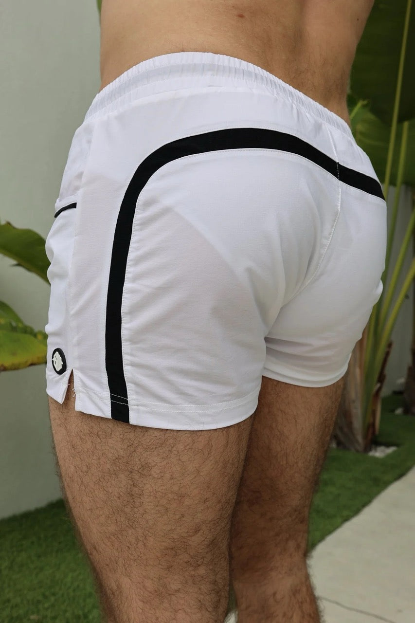 White Cruisin' Swim Trunk