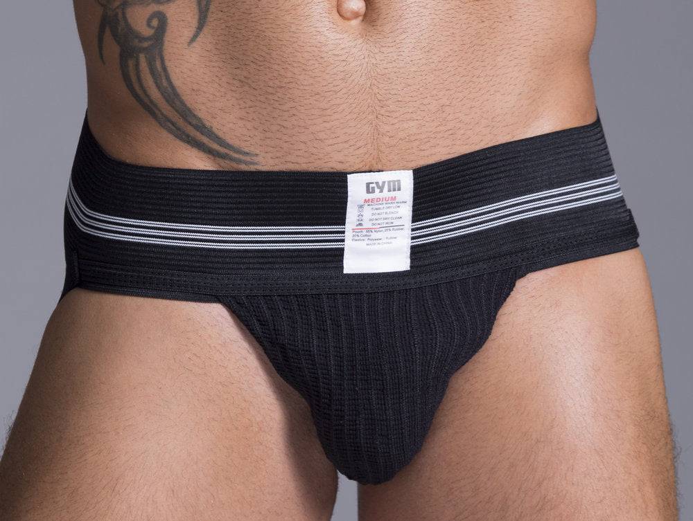 GYM Black Old School Jock