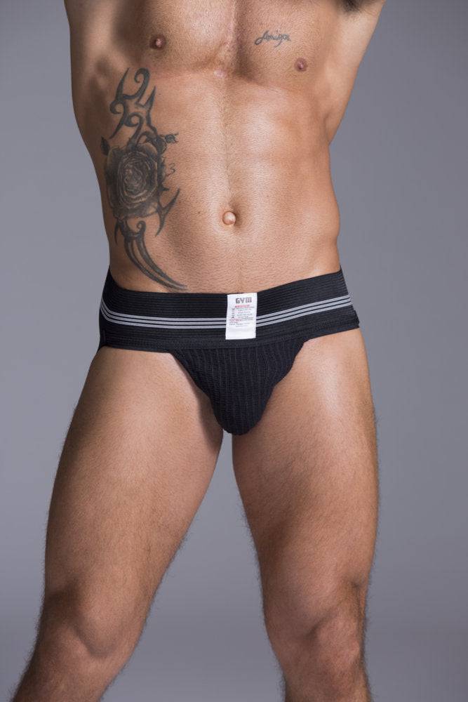 GYM Black Old School Jock