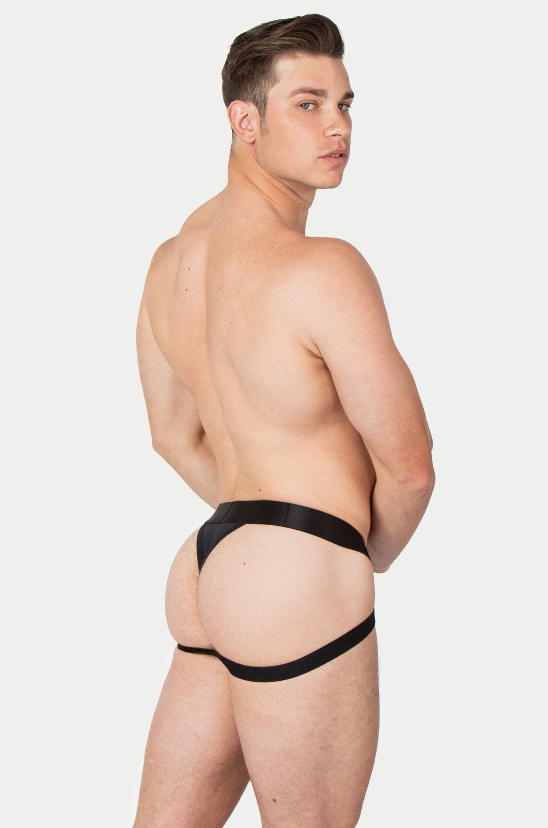 Black Apex Jock Thong