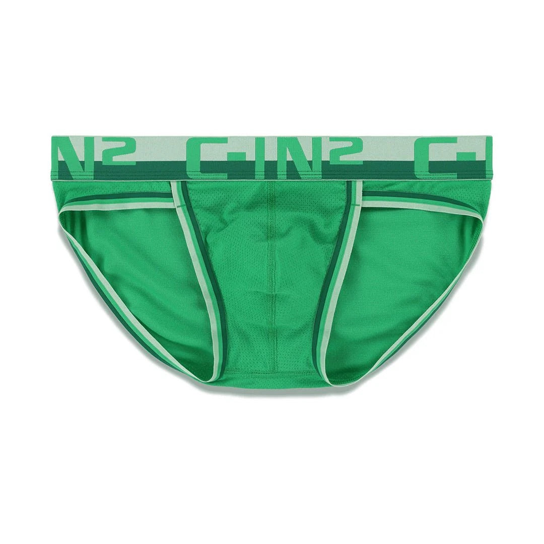 Green Mesh Sport Brief