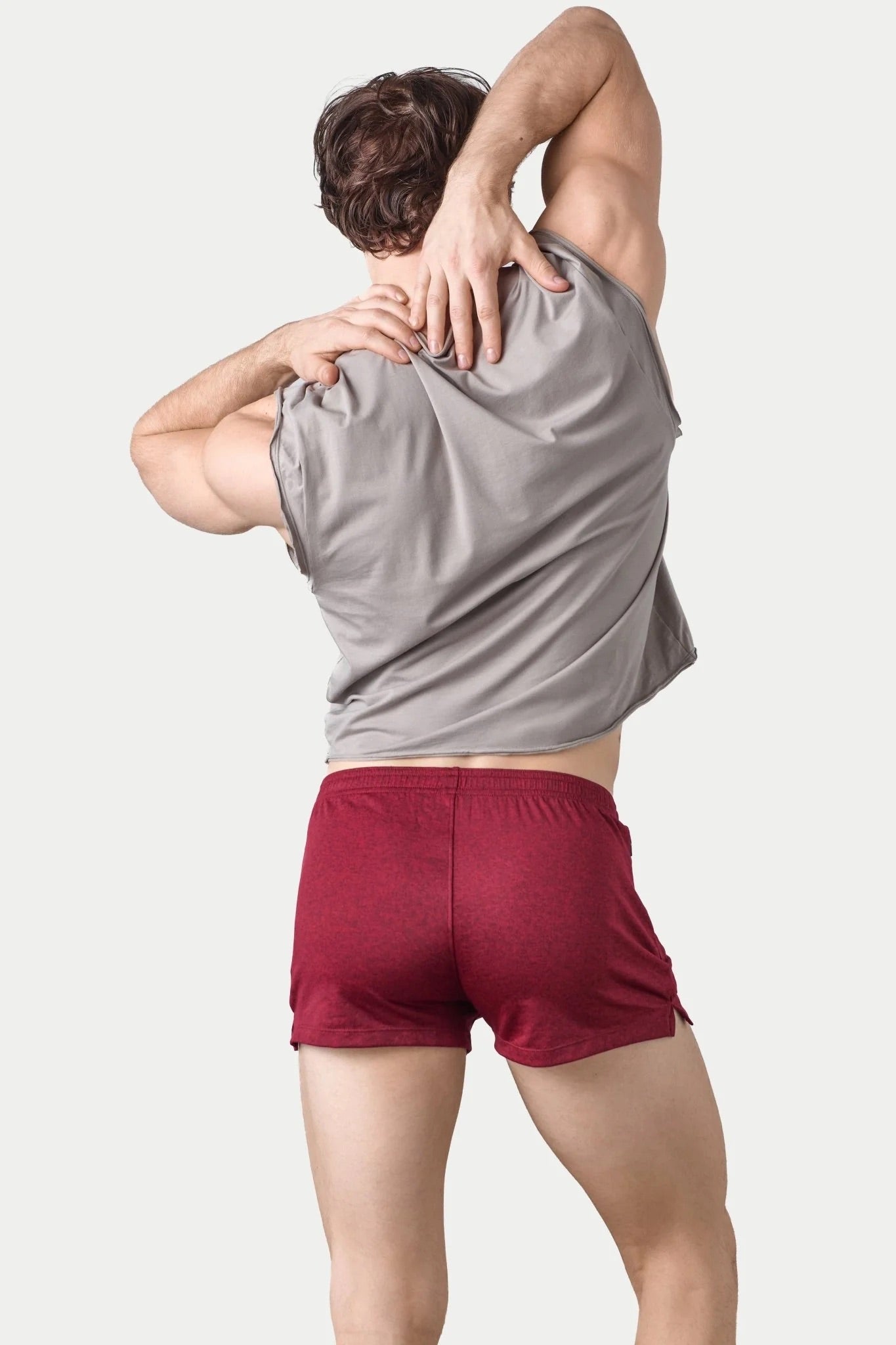Taupe Raw Crop Tee