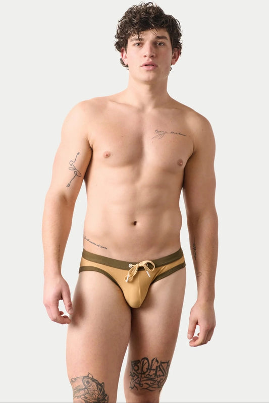 Sand Contrast Swim Brief